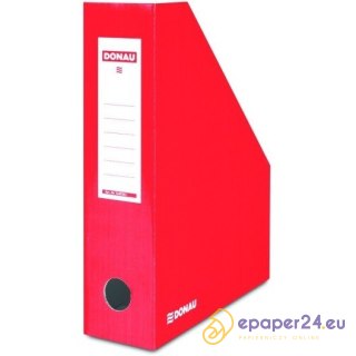 Pojemnik na dokumenty Donau A4/80mm kartonowy czerwony