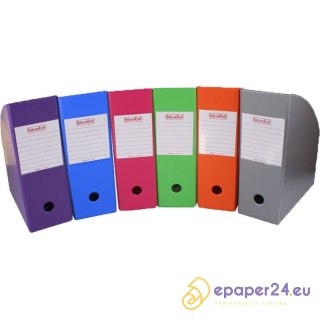 POJEMNIK NA DOKUMENTY BIURFOL A4/10cm RÓŻOWY