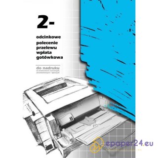 POLECENIE PRZELEWU/WPŁATA GOTÓWKOWA A4 2-ODCINKI (OFFSET)