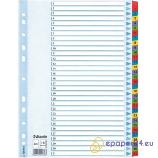 PRZEKŁADKI MYLAR ESSELTE A4 1-31