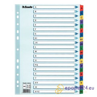 PRZEKŁADKI MYLAR ESSELTE A4 A-Z