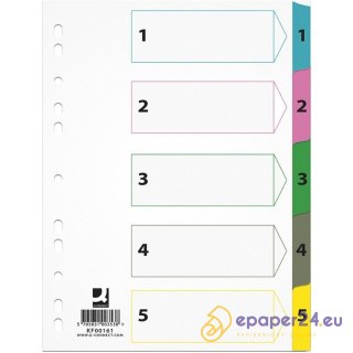 Przekładki mylar Q-Connect A4 1-5
