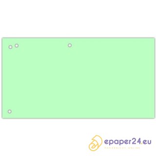 Przekładki kartonowe Donau 1/3 A4 zielone (100)