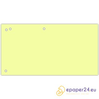 Przekładki kartonowe Donau 1/3 A4 żółte (100)