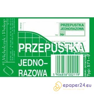 PRZEPUSTKA JEDNORAZOWA A7 (OFFSET)