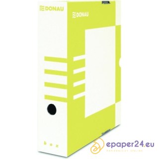 Pudło do archiwizacji Donau A4/80mm żółte
