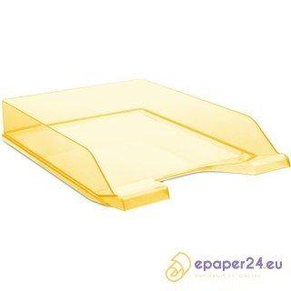 Półka na dokumenty Donau A4 transparentna pomarańczowa