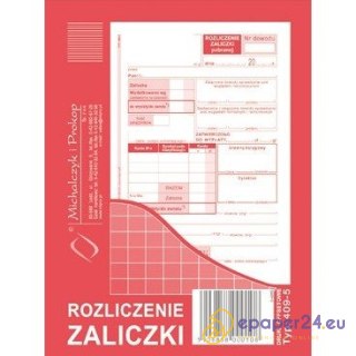 ROZLICZENIE ZALICZKI A6 (OFFSET)
