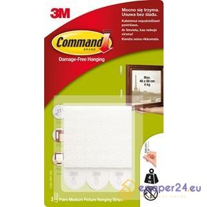 Rzepy Command (do wieszania obrazów) białe (3)