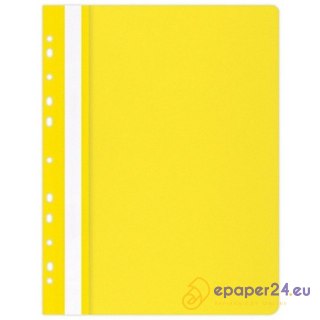 Skoroszyt wpinany Office Products A4 PP żółty (25)