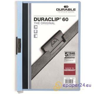 SKOROSZYT Z KLIPSEM DURABLE DURACLIP 60 NIEBIESKI