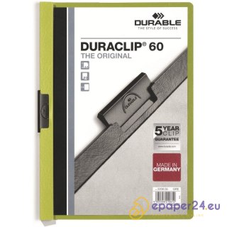 SKOROSZYT Z KLIPSEM DURABLE DURACLIP 60 ZIELONY