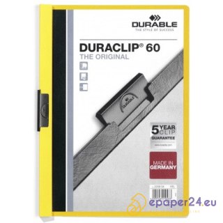 SKOROSZYT Z KLIPSEM DURABLE DURACLIP 60 ŻÓŁTY