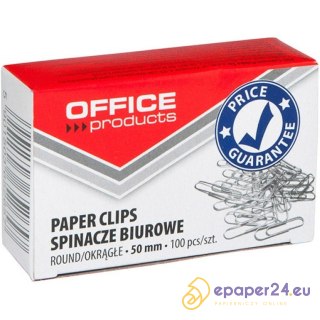 Spinacze biurowe Office Products 50mm okrągłe (100)