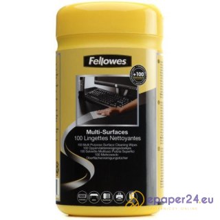 Ściereczki do obudów Fellowes nasączone (100)