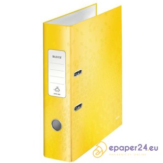 SEGREGATOR LEITZ 180° WOW A4/80MM ŻÓŁTY