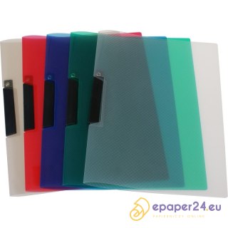 Skoroszyt z klipsem Biurfol A4 przezroczysty