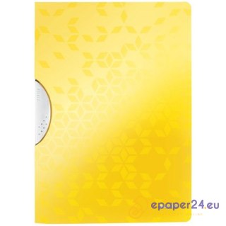 Skoroszyt z klipsem Leitz Wow A4 30k żółty