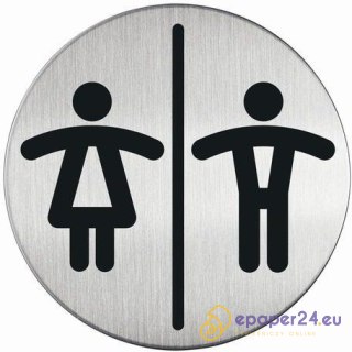 TABLICZKA "WC DAMSKE/MĘSKIE"