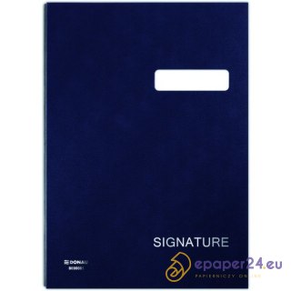 Teczka do podpisu Donau A4 granatowa