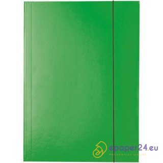 TECZKA KARTONOWA Z GUMKĄ ESSELTE A4/400g ZIELONA