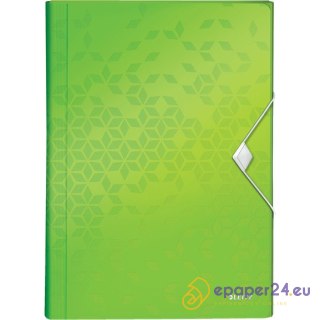 TECZKA LEITZ WOW 6 PRZEGRÓDEK ZIELONA