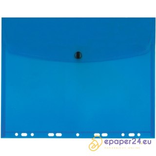 TECZKA PP KOPERTOWA WPINANA A4 NIEBIESKA
