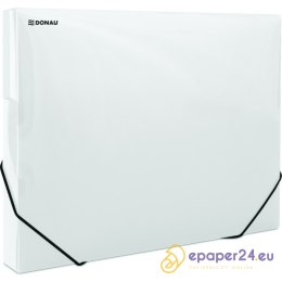 Teczka PP z gumką Donau A4/30mm transparentna