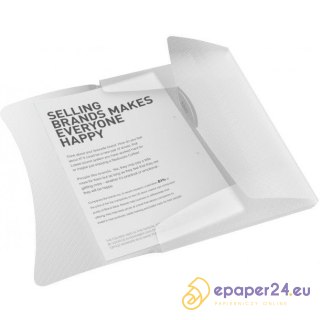 TECZKA Z GUMKĄ ESSELTE VIVIDA A4/15mm BIAŁA