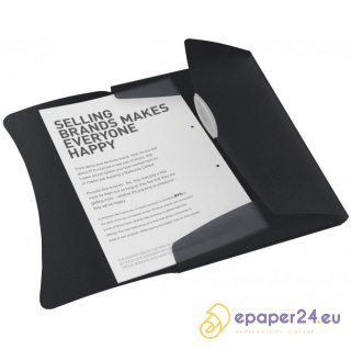 TECZKA Z GUMKĄ ESSELTE VIVIDA A4/15mm CZARNA