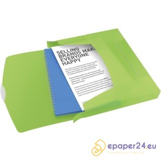 TECZKA Z GUMKĄ ESSELTE VIVIDA A4/40mm ZIELONA