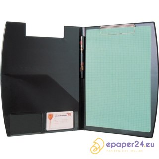 TECZKA Z KLIPEM A4 GRANATOWA