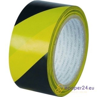 Taśma ostrzegawcza Q-Connect 48mm/20m czarno-żółta