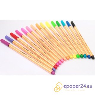 CIENKOPISY STABILO POINT 88 8 KOLORÓW PASTEL