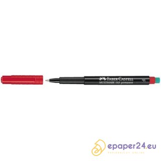 FOLIOPIS FABER-CASTELL OHP F CZERWONY