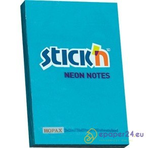 KARTECZKI STICK'N 51*76mm NIEBIESKIE NEON (100)