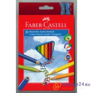 KREDKI TRÓJKĄTNE FABER-CASTELL 30 KOLORÓW