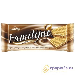 WAFLE JUTRZENKA FAMILIJNE 180g KAKAOWO-ŚMIETANKOWE