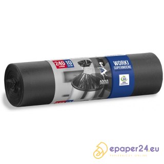 WORKI NA ŚMIECI 240L LDPE CZARNE (10)