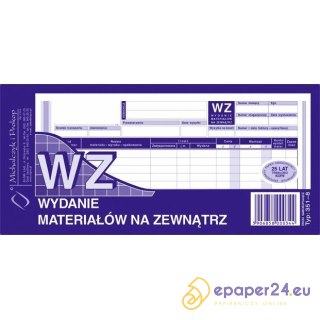 WYDANIE MATERIAŁÓW NA ZEWNĄTRZ 1/3 A4 (WIELOKOPIA)