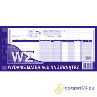 WYDANIE MATERIAŁU NA ZEWNĄTRZ 1/3 A3 (WIELOKOPIA)