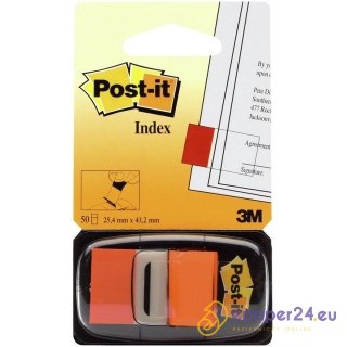 ZAKŁADKI POST-IT 25*43mm POMARAŃCZOWE (50)