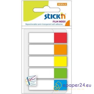 ZAKŁADKI STICK'N 12*45mm 5 KOLORÓW (5*20)