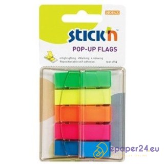 ZAKŁADKI STICK'N 12*45mm 5 KOLORÓW (5*40)