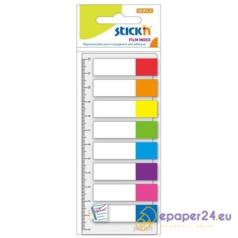 ZAKŁADKI STICK'N 12*45mm 8 KOLORÓW + LINIJKA (8*15) ZAKŁADKI STICK'N 12*45mm 8 KOLORÓW + LINIJKA (8*15)