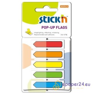 ZAKŁADKI STICK'N 12*45mm STRZAŁKI 5 KOLORÓW (5*30)