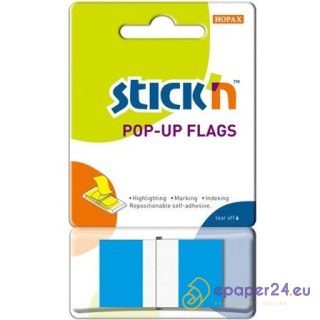 ZAKŁADKI STICK'N 25*45mm NIEBIESKIE (50)