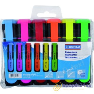 Zakreślacze Donau D-Text 6 kolorów