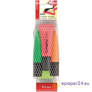 ZAKREŚLACZ STABILO NEON 4 KOLORY