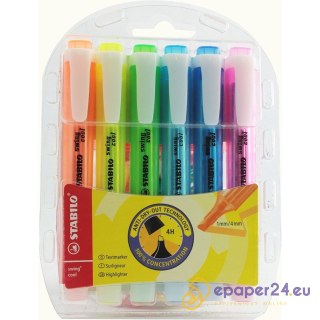 ZAKREŚLACZE STABILO SWING COOL 6 KOLORÓW